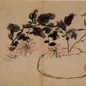 清代 郑燮《兰竹册》国画花鸟写意作品图片鉴赏