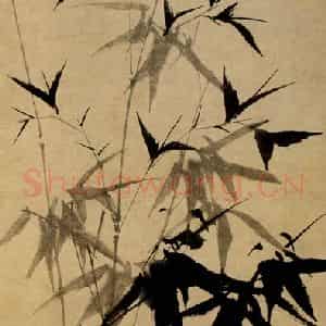 清代 郑燮《墨竹》国画花鸟写意作品图片鉴赏