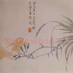 清代 汪士慎《花卉册》国画花鸟写意作品图片鉴赏