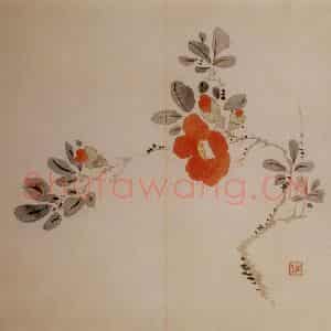 清代 汪士慎《花卉册》国画花鸟写意作品图片鉴赏