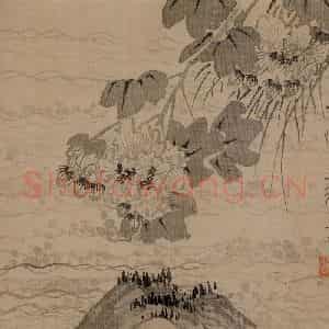 清代 汪士慎《花卉册》国画花鸟写意作品图片鉴赏