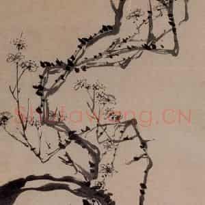 清代 汪士慎《梅花》国画花鸟写意作品图片鉴赏