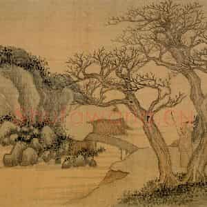 1734年 汪士慎《山水册》国画山水写意作品图片鉴赏