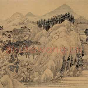 1734年 汪士慎《山水册》国画山水写意作品图片鉴赏