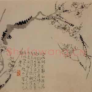 1742年 汪士慎《梅花册》国画花鸟写意作品图片鉴赏