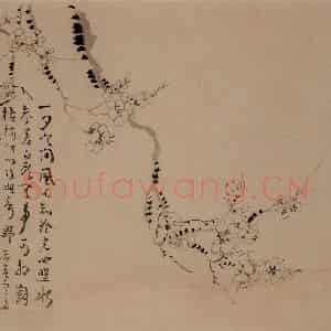 1742年 汪士慎《梅花册》国画花鸟写意作品图片鉴赏