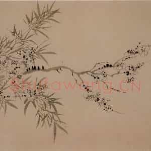 1742年 汪士慎《梅花册》国画花鸟写意作品图片鉴赏