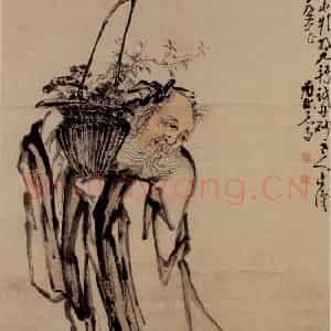 清代 黄慎《人物》国画人物写意作品图片鉴赏