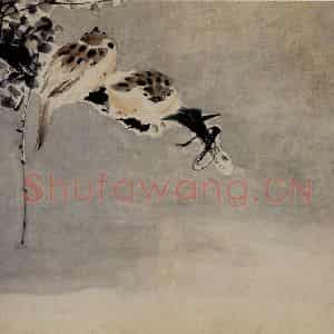 清代 黄慎《花鸟草丛册》国画花鸟写意作品图片鉴赏