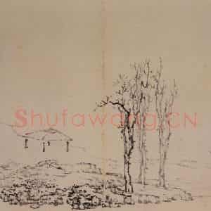 清代 黄慎《杂画册》国画花鸟写意作品图片鉴赏