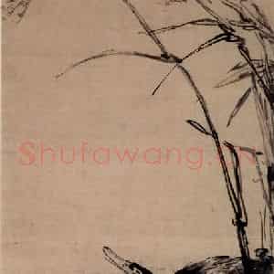 清代 黄慎《芦鸭图》国画花鸟写意作品图片鉴赏