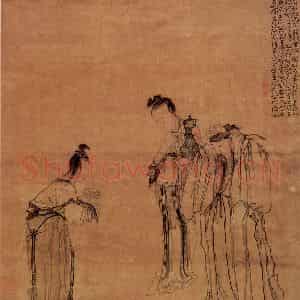 清代 黄慎《书画册》国画人物写意作品图片鉴赏
