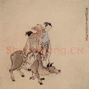 清代 黄慎《人物山水花卉图册》国画综合写意作品图片鉴赏