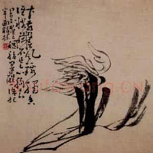 清代 黄慎《人物山水花卉图册》国画花鸟写意作品图片鉴赏
