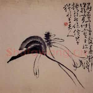 清代 黄慎《人物山水花卉图册》国画花鸟写意作品图片鉴赏