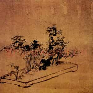 清代 黄慎《岁朝清供图》国画花鸟写意作品图片鉴赏