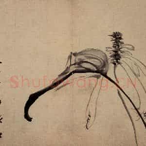 清代 黄慎《诗画册》国画花鸟写意作品图片鉴赏