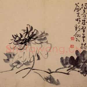 清代 黄慎《诗画册》国画花鸟写意作品图片鉴赏