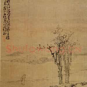 清代 黄慎《山水人物册》国画山水写意作品图片鉴赏