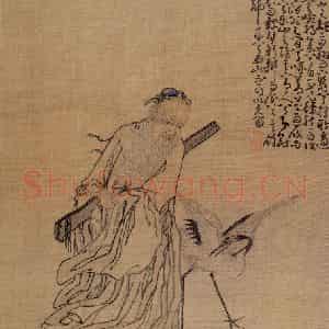 清代 黄慎《山水人物册》国画人物写意作品图片鉴赏