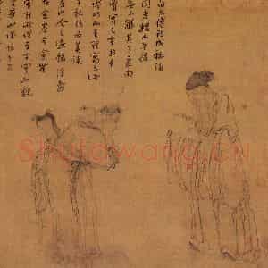 清代 黄慎《香山吟诗图》国画人物写意作品图片鉴赏