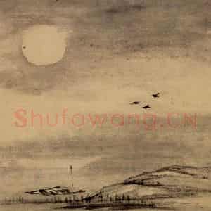 清代 李鳝《山水8开》国画山水作品图片鉴赏