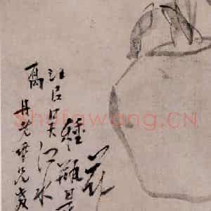 清代 李鳝《芍药图》国画花鸟作品图片鉴赏