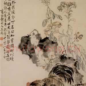 清代 李鳝《加冠图》国画花鸟作品图片鉴赏
