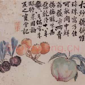 清代 李鳝《花鸟册》国画花鸟作品图片鉴赏