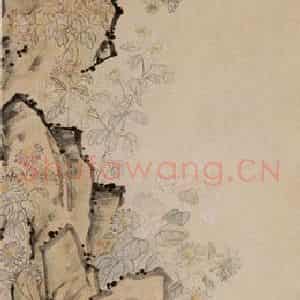清代 李鳝《花鸟轴》国画花鸟作品图片鉴赏
