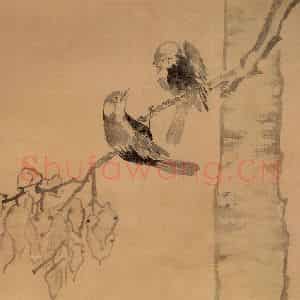 清代 李鳝《同到白头》国画花鸟作品图片鉴赏