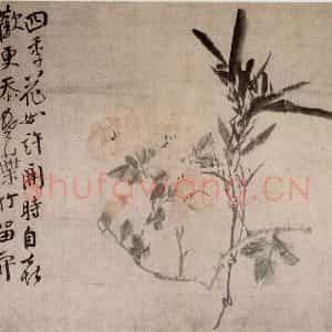 清代 李鳝《花卉册》国画花鸟作品图片鉴赏