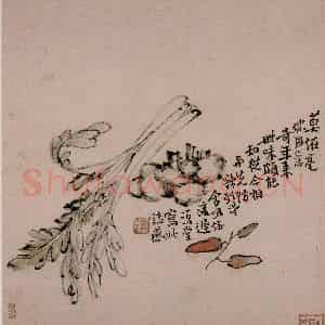 清代 李鳝《花卉册》国画花鸟作品图片鉴赏