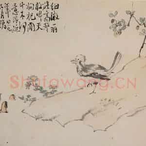 清代 李鳝《杂画册》国画花鸟作品图片鉴赏