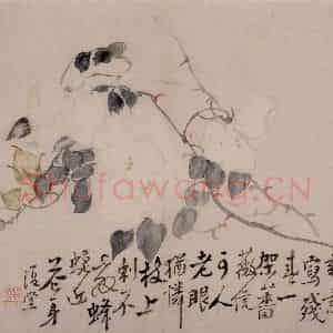 清代 李鳝《花卉册》国画花鸟作品图片鉴赏