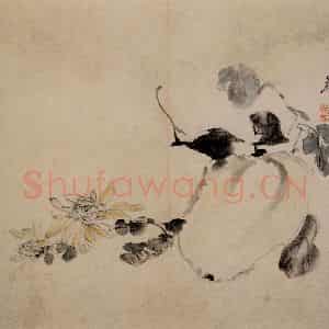 清代 李鳝《花卉册》国画花鸟作品图片鉴赏