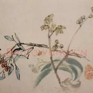 清代 李鳝《杂画册》国画花鸟作品图片鉴赏