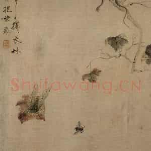 清代 华岩《花鸟草虫图》国画花鸟作品图片鉴赏