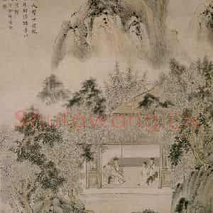 清代 华岩《崇儒馆图》国画综合作品图片鉴赏