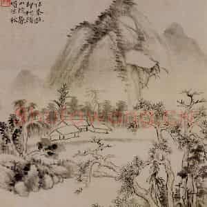 清代 华岩《山水册》国画山水作品图片鉴赏
