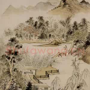 清代 华岩《山水册》国画山水作品图片鉴赏