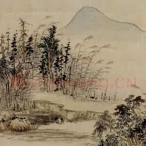 清代 华岩《山水册》国画山水作品图片鉴赏