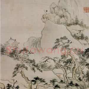 清代 华岩《山水册》国画山水作品图片鉴赏