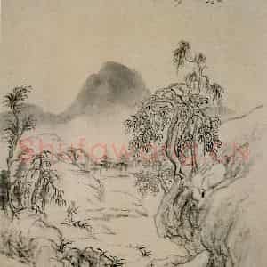 清代 华岩《山水册》国画山水作品图片鉴赏