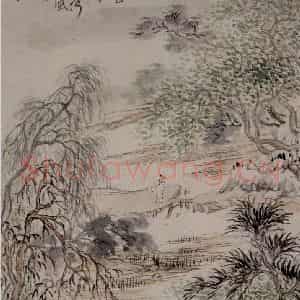 清代 华岩《山水册》国画山水作品图片鉴赏