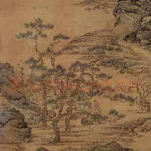 清代 华岩《万籁松烟图》国画综合作品图片鉴赏