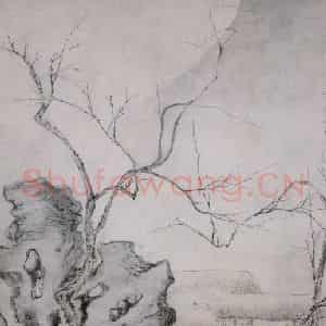 清代 华岩《梅花书屋图》国画综合作品图片鉴赏