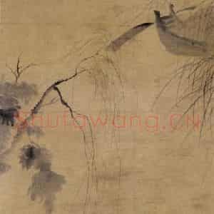 清代 华岩《渔父晚归图》国画综合作品图片鉴赏