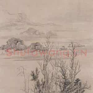 清代 华岩《吟秋图》国画综合作品图片鉴赏