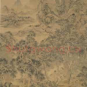 清代 华岩《游山图》国画综合作品图片鉴赏